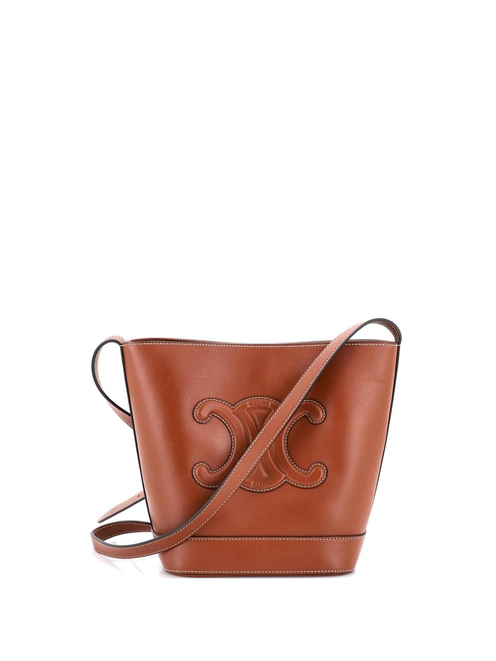Celine Cuir Triomphe Bucket Bag Leather #227143C21B